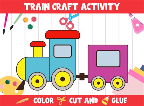 Printable Train To Glue