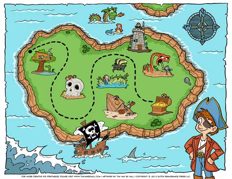 Printable Treasure Hunt Map