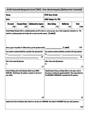 Printable Trf Avid Pdf