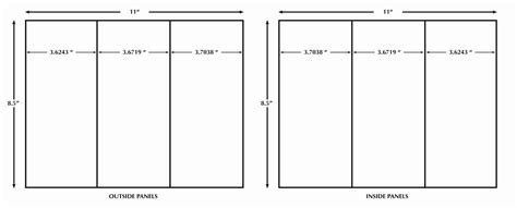 Printable Tri Fold Card Template