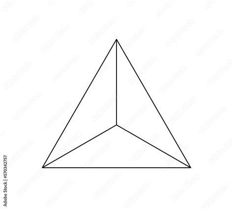 Printable Triangle Divided Into Thirds