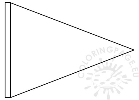 Printable Triangle Flag Template