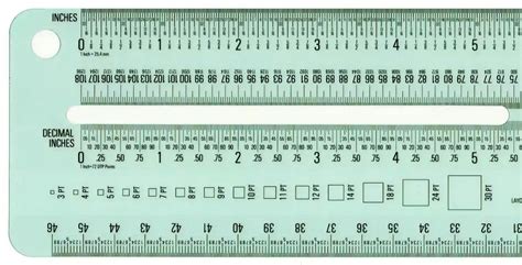 Printable Typography Ruler