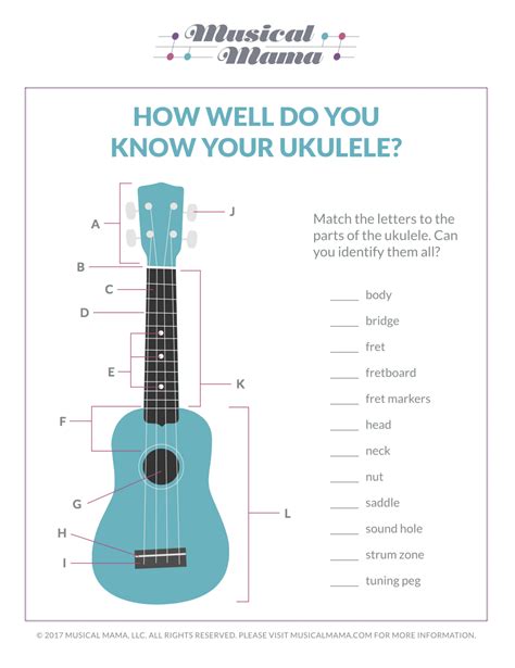 Printable Ukulele Lesson