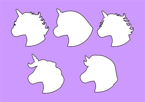 Printable Unicorn Stencil Head