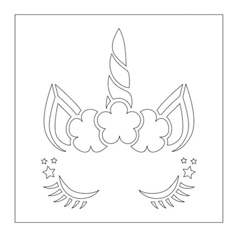 Printable Unicorn Stencils
