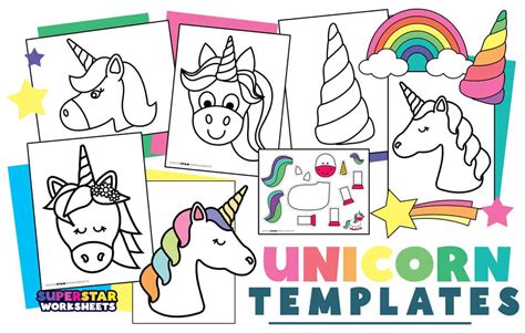 Printable Unicorn Template Free
