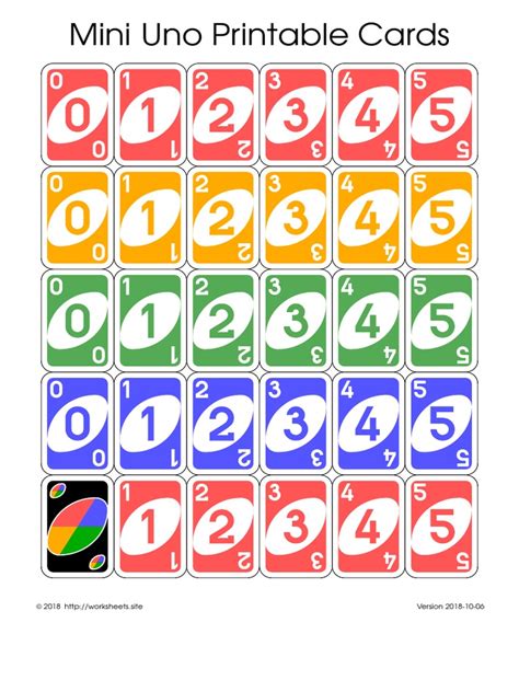 Printable Uno Cards For Hard Working