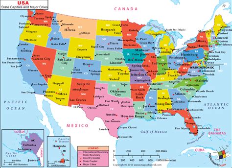 Printable Us Maps With Major Cities