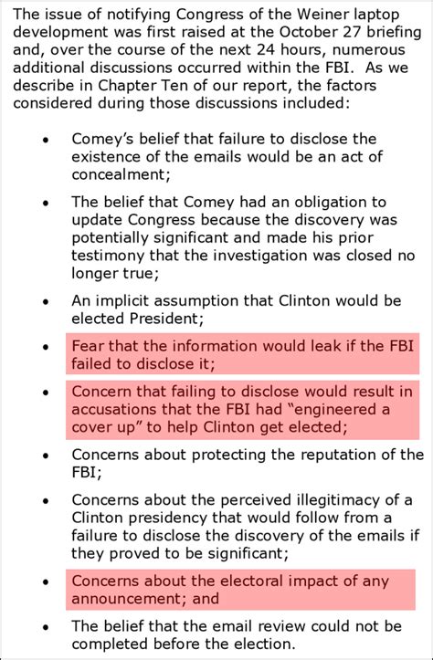 Printable Version Of Comey Report