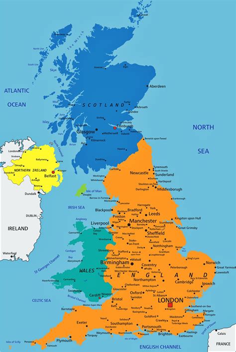 Printable Version Of Great Britain Map