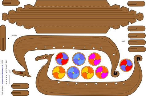 Printable Viking Ship Template