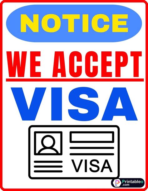 Printable Visa Sign Pdf