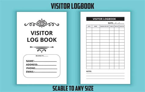 Printable Visitor Log Book