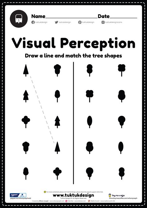 Printable Visual Perceptual Worksheets