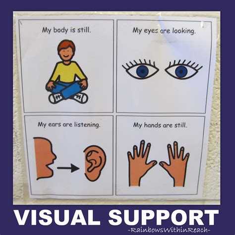 Printable Visual Supports Group Rules