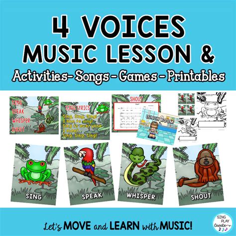 Printable Voice Timbre Lesson