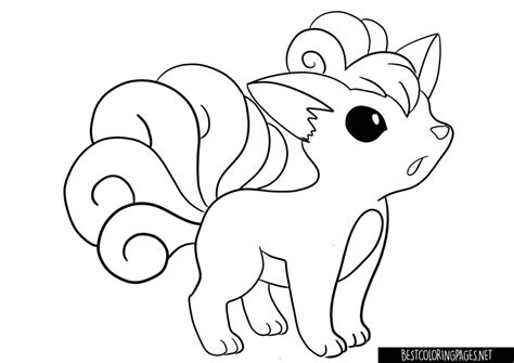 Printable Vulpix Coloring Pages