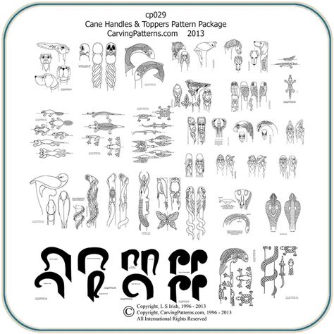 Printable Walking Stick Stencils