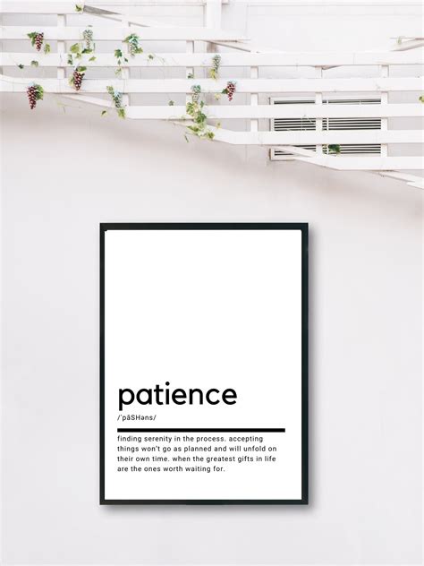 Printable Wall Art Patience