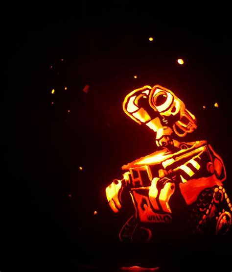Printable Wall-E Pumpkin Stencil