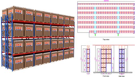 Printable Warehouse Rack Layout
