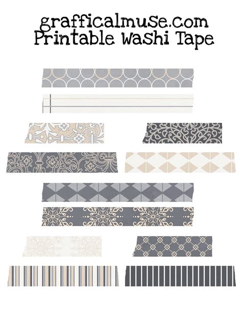 Printable Washi