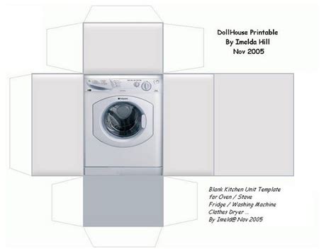 Printable Washing Machine Fold To Make