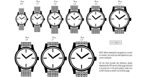 Printable Watch Case Size
