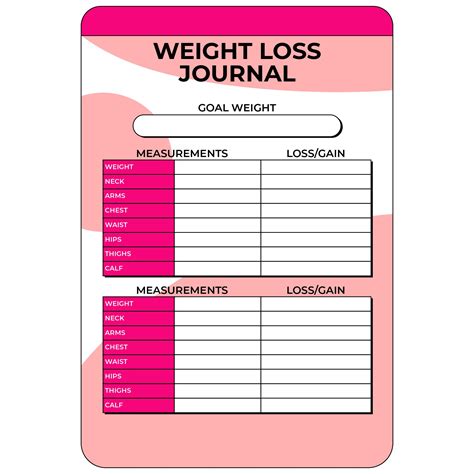 Printable Weight Loss Journal: The Ultimate Guide To Tracking Your Progress