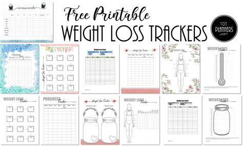 Printable Weight Loss Journal Sheets