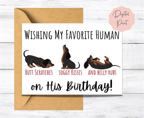 Printable Weinder Dog Cards