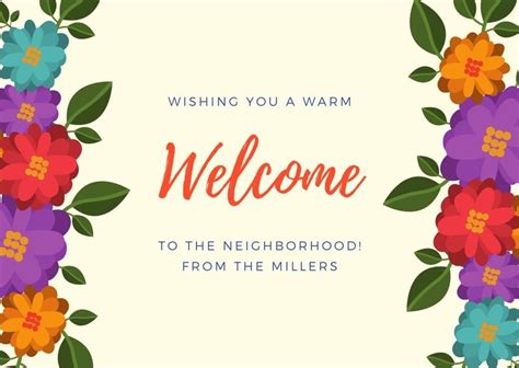 Printable Welcome Cards Clicker