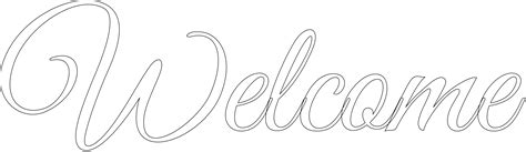 Printable Welcome Stencil
