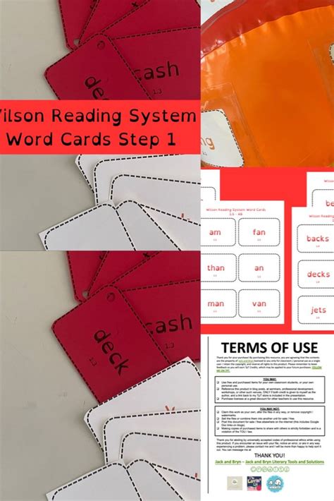 Printable Wilson Reading Cards Step 1