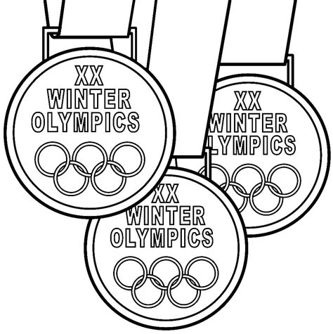 Printable Winter Olympic Medals