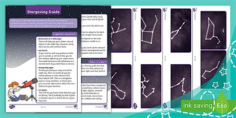 Printable Winter Star Gazing Guide