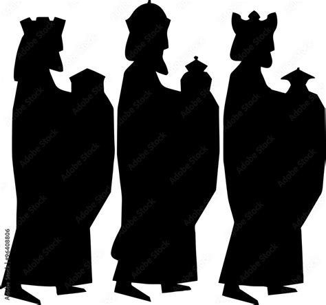 Printable Wise Men Silhouettes
