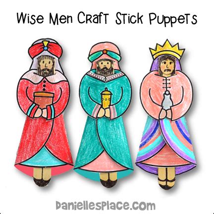 Printable Wisemen Christmas Craft