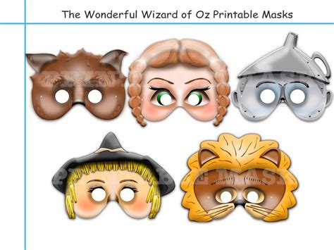 Printable Wizard Of Oz Masks