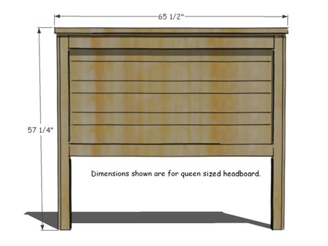 Printable Wooden Headboard Template