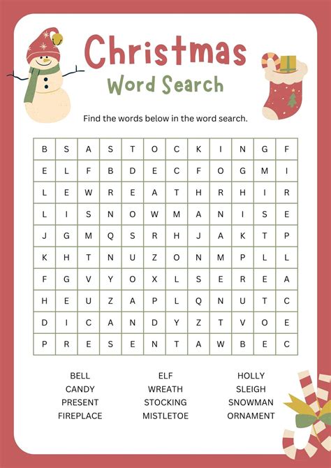 Printable Worksheets Christmas