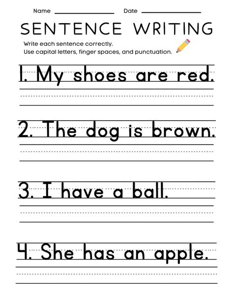 Printable Worksheets To Practice Writing