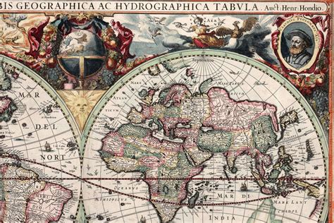 Printable World Map 1600S