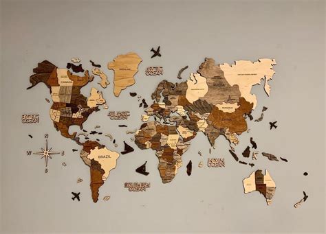 Printable World Map Decor