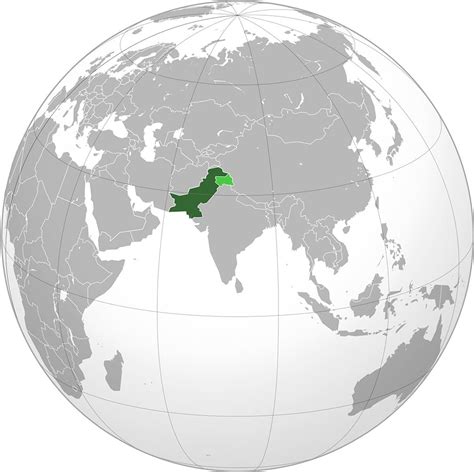 Printable World Map Find Pakistan