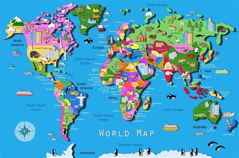Printable World Map For Kids: A Fun And Educational Tool