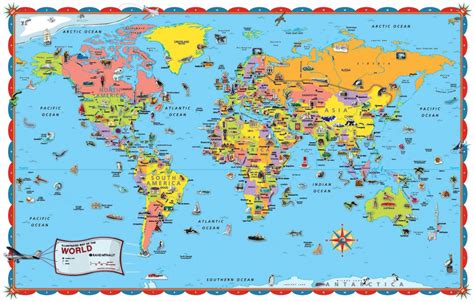 Printable World Map For Students