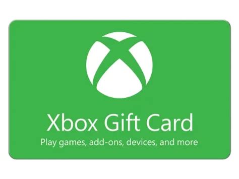 Printable Xbox Live Gift Card
