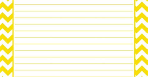 Printable Yellow Chevron Paper